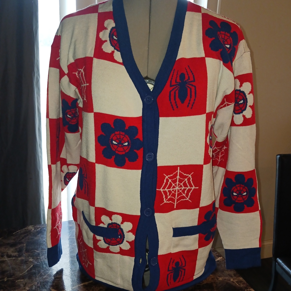 Marvel Red and Blue Spider-Man Cardigan